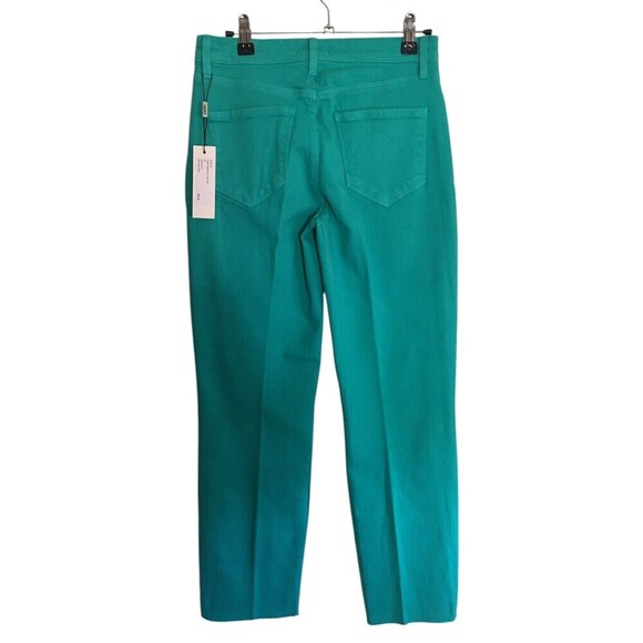 L'Agence Jeans Women's Size 25 Spearmint Saada Crop Slim Raw Hem - Picture 2 of 10